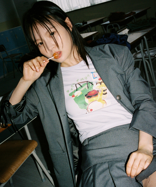 DESSERT CROP H/S TEE [BLUE]