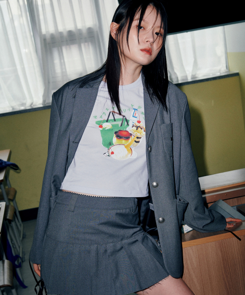 DESSERT CROP H/S TEE [BLUE]