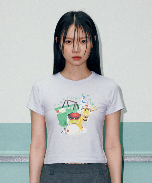 DESSERT CROP H/S TEE [BLUE]