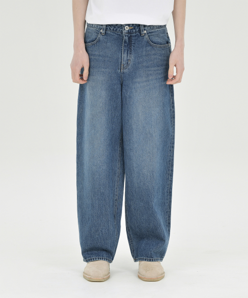 Wide Denim, Mid Blue