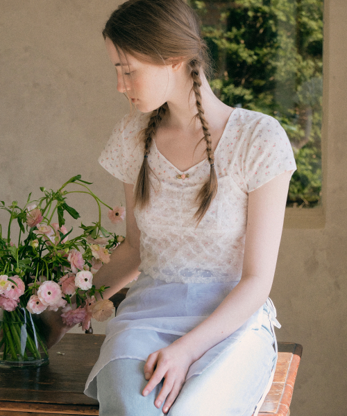 LACE BUSTIER WHITE