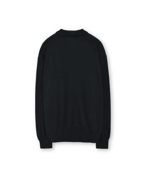 Collar Cardigan, Black