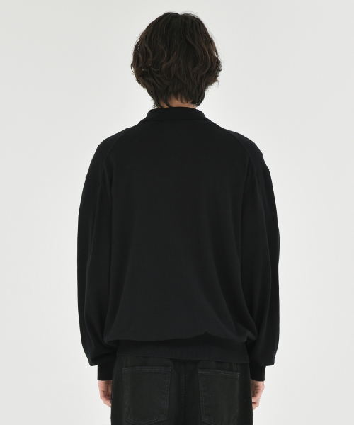 Collar Cardigan, Black
