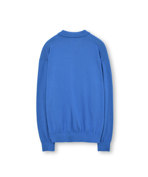 Collar Cardigan, Blue