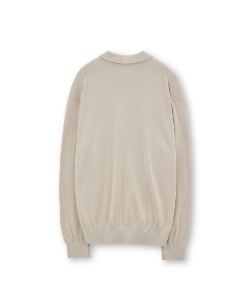 Collar Cardigan, Beige