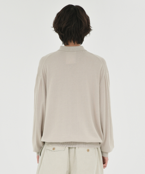 Collar Cardigan, Beige