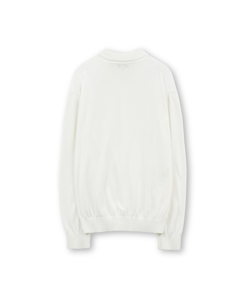 Collar Cardigan, Ivory