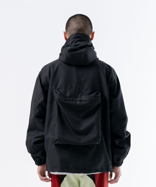 POLY TWIL WINDBREAKER BLACK