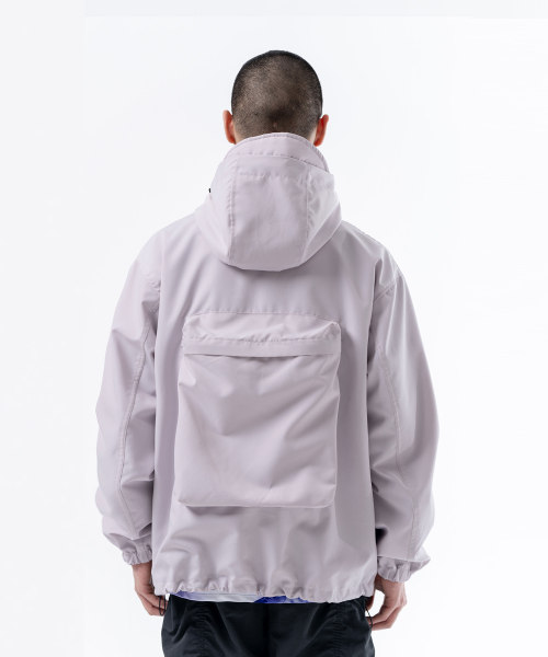 POLY TWIL WINDBREAKER GRAY