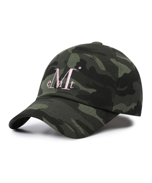 Signature camo ball cap (Khaki-baby pink, Gray)
