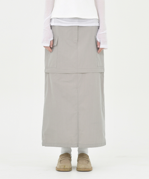 W Convertible Skirt, Stone