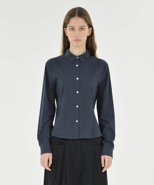 W Line Shirt, Dark Navy