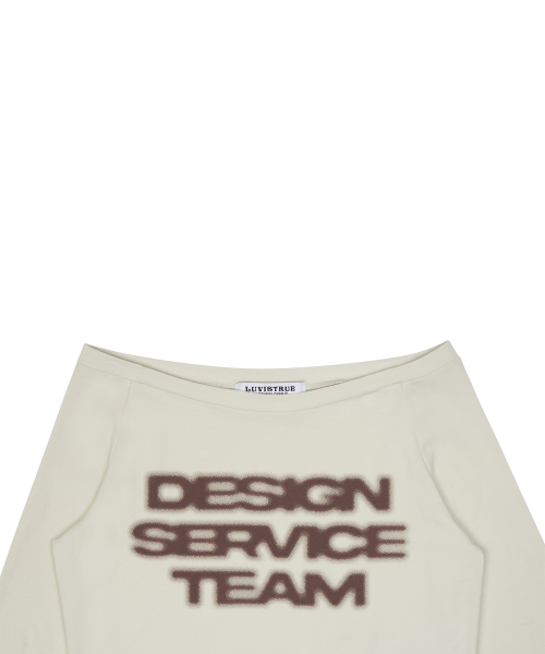 RT OFF SHOULDER TEE(BEIGE)
