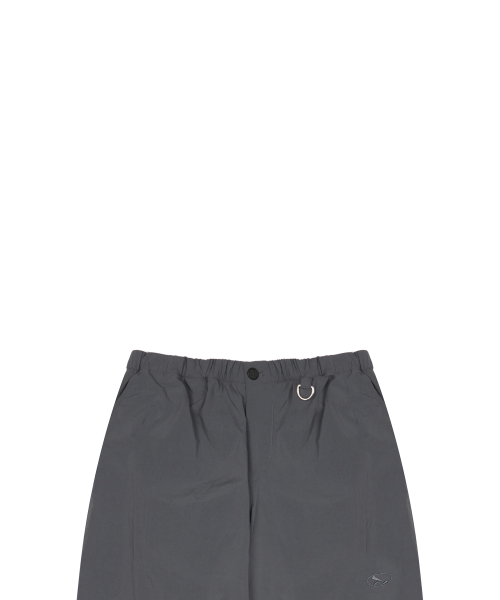 CURVED L COMFY PARACHUTE PANTS(CHARCOAL)