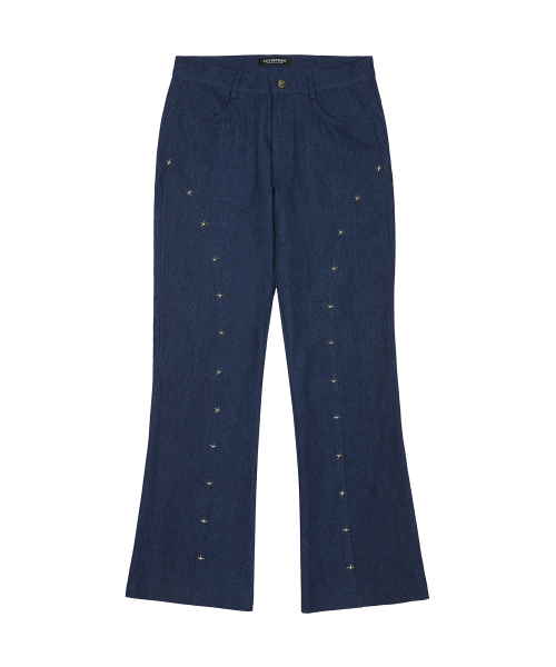 RT BOOTSCUT PANTS(NAVY)