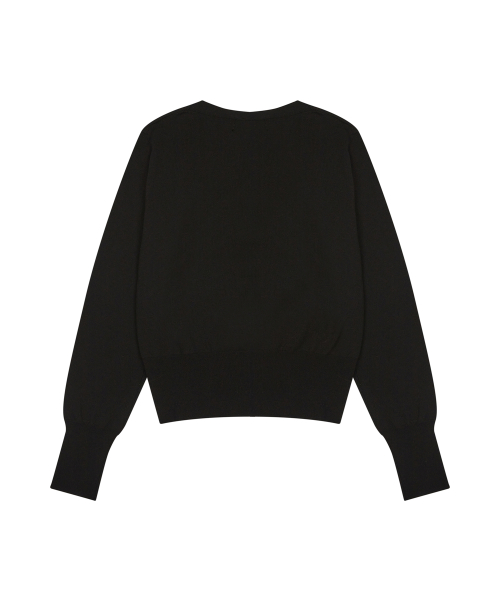 LVTR KNIT CARDIGAN(BLACK)