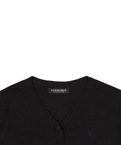 LVTR KNIT CARDIGAN(BLACK)