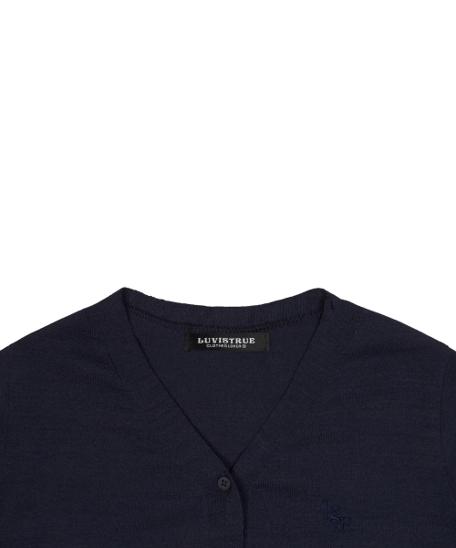 LVTR KNIT CARDIGAN(BLUE)