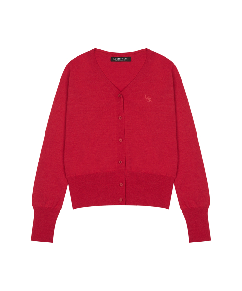 LVTR KNIT CARDIGAN(RED)