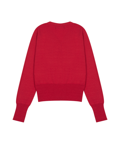 LVTR KNIT CARDIGAN(RED)