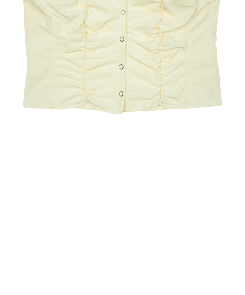 RT SHIRRING SHIRT(BEIGE)