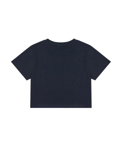 TWINKLE HOTFIX CROP TEE(NAVY)