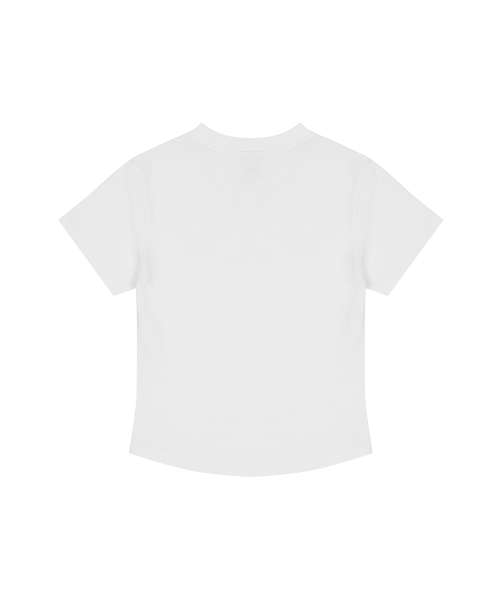 RT V NECK TEE(WHITE)