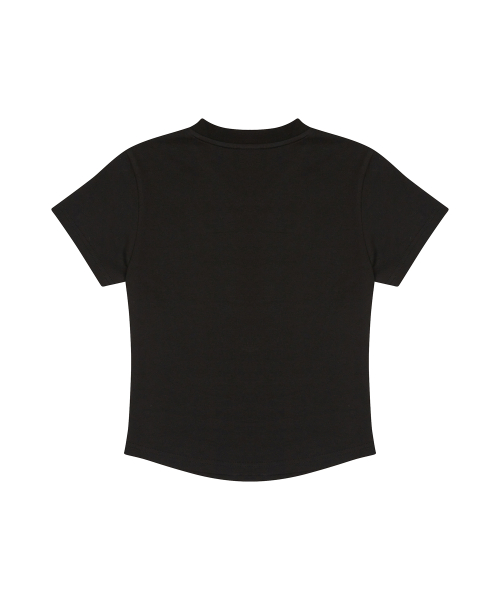 RT V NECK TEE(BLACK)