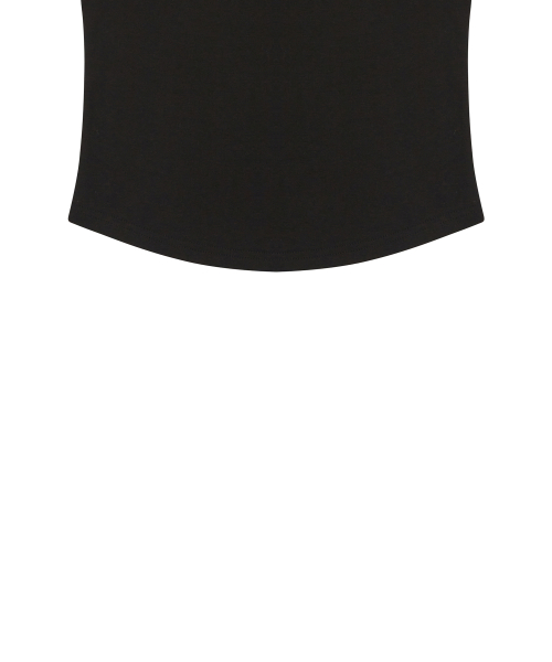 RT V NECK TEE(BLACK)