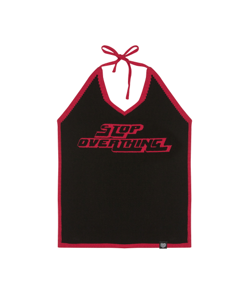 RT HALTERNECK KNIT(BLACK)