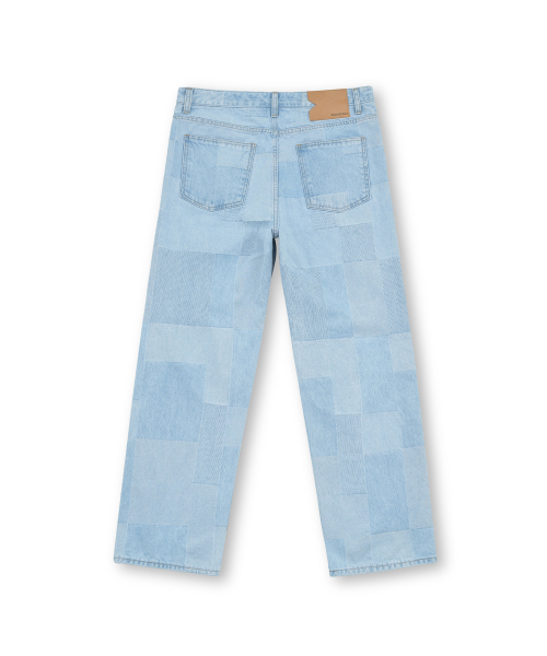 Regular Denim, Patch Work Light Blue
