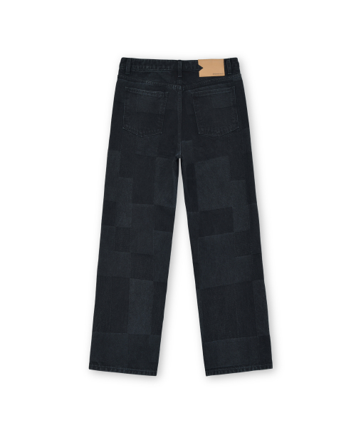 Regular Denim, Patch Work Black