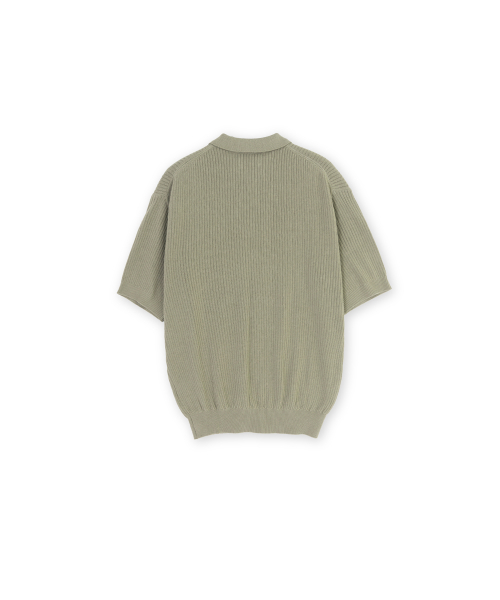 Knit Polo Shirt, Vintage Khaki