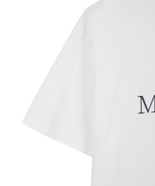 MATIN KIM LOGO TOP IN WHITE