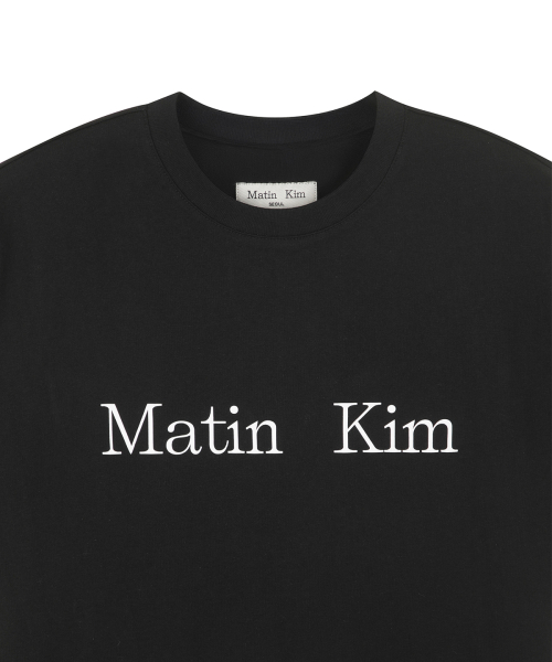 MATIN KIM LOGO TOP IN BLACK
