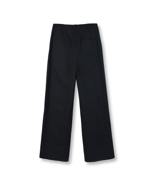 W 2 Tuck Pants, Black