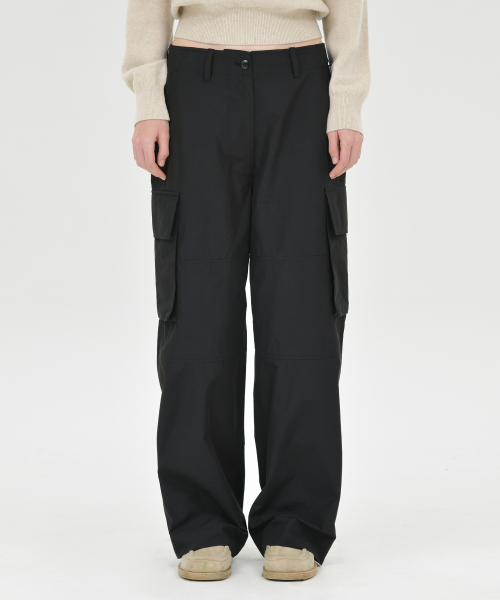 W Cargo Pants, Black