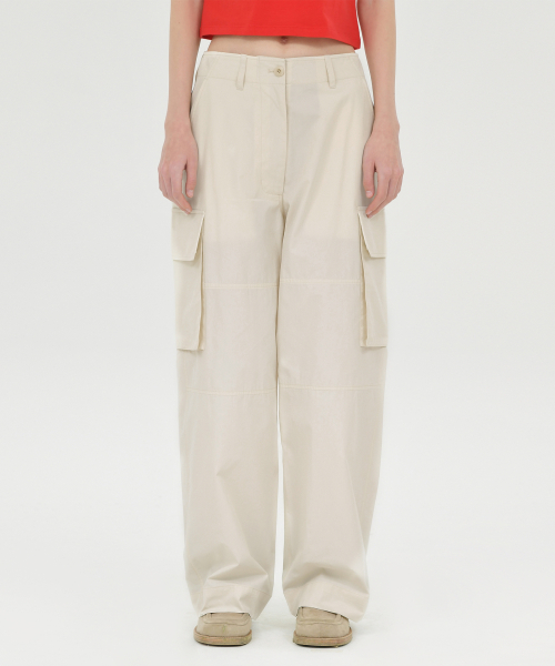 W Cargo Pants, Ivory