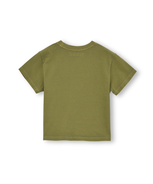 W Washed Baby T Shirt, Washed Olive