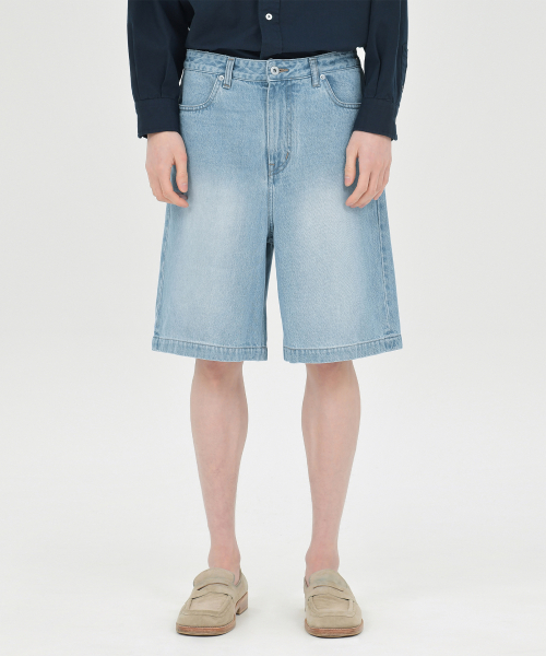 24SS Denim Shorts, Light Blue