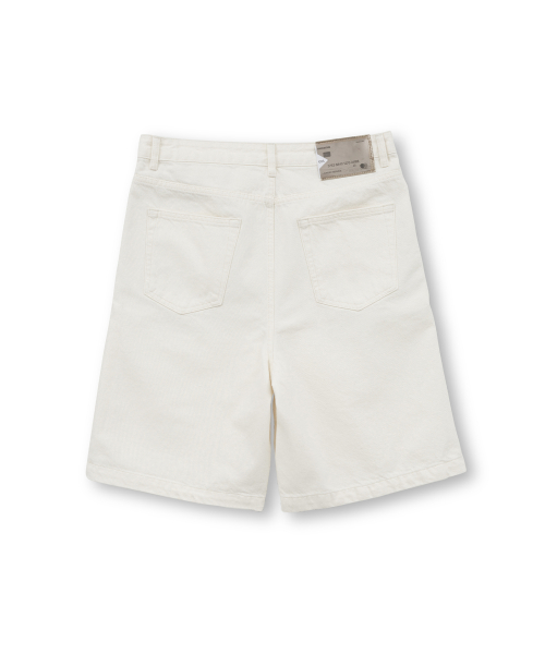 24SS Denim Shorts, Ecru