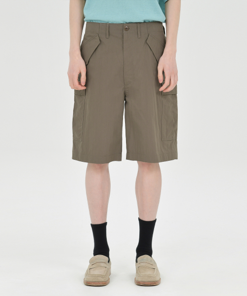 Military Field Shorts, Olive Grey