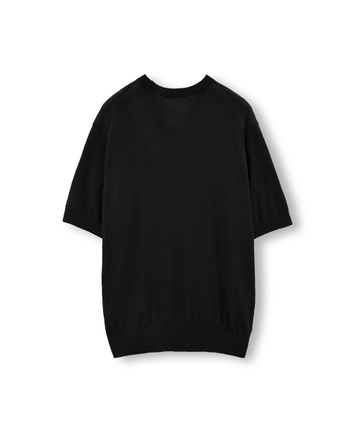 Supima Cotton Half Knit, Blak