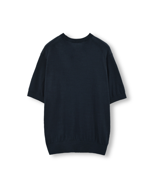 Supima Cotton Half Knit, Dark Navy