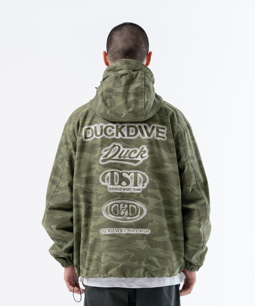 CAMO POCKET 2WAY WINDBREAKER KHAKI