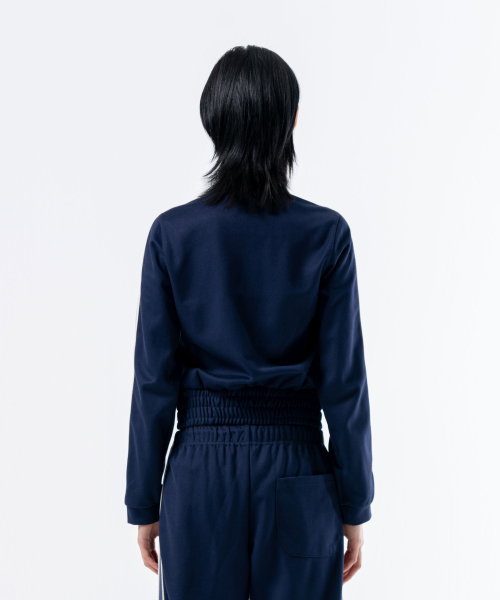 RING TAPE CROP TRACK ZIPUP NAVY