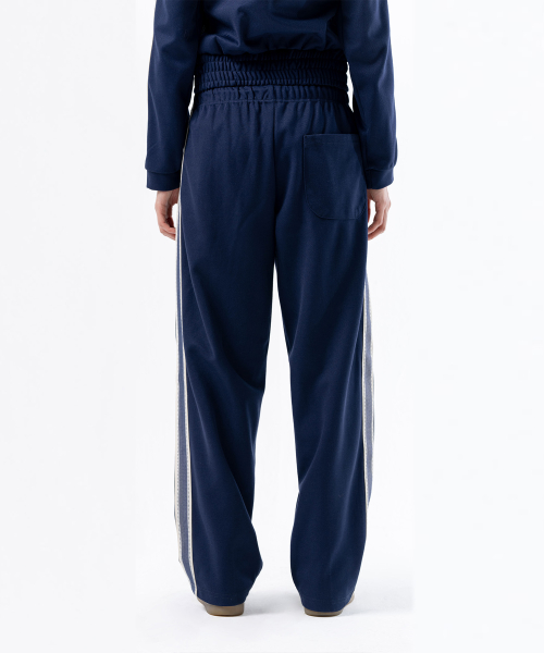 RING TAPE TRACK PANTS NAVY