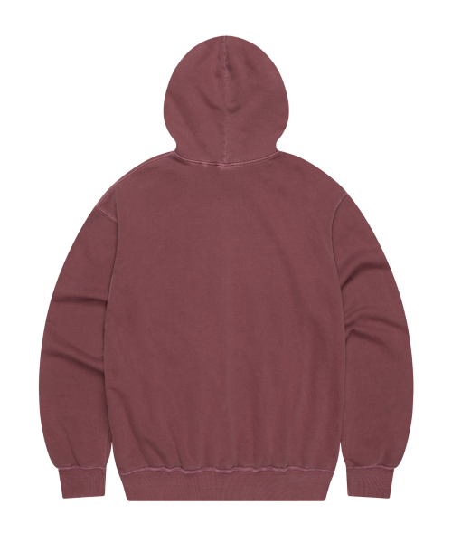 Distressed Flag Printed Hoodie (Red)
