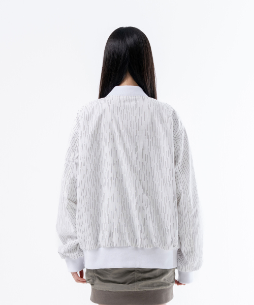 RAIN CAMO BLOUSON JACKET WHITE