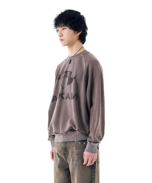 Flag Printed Sweatshirts (Brown)
